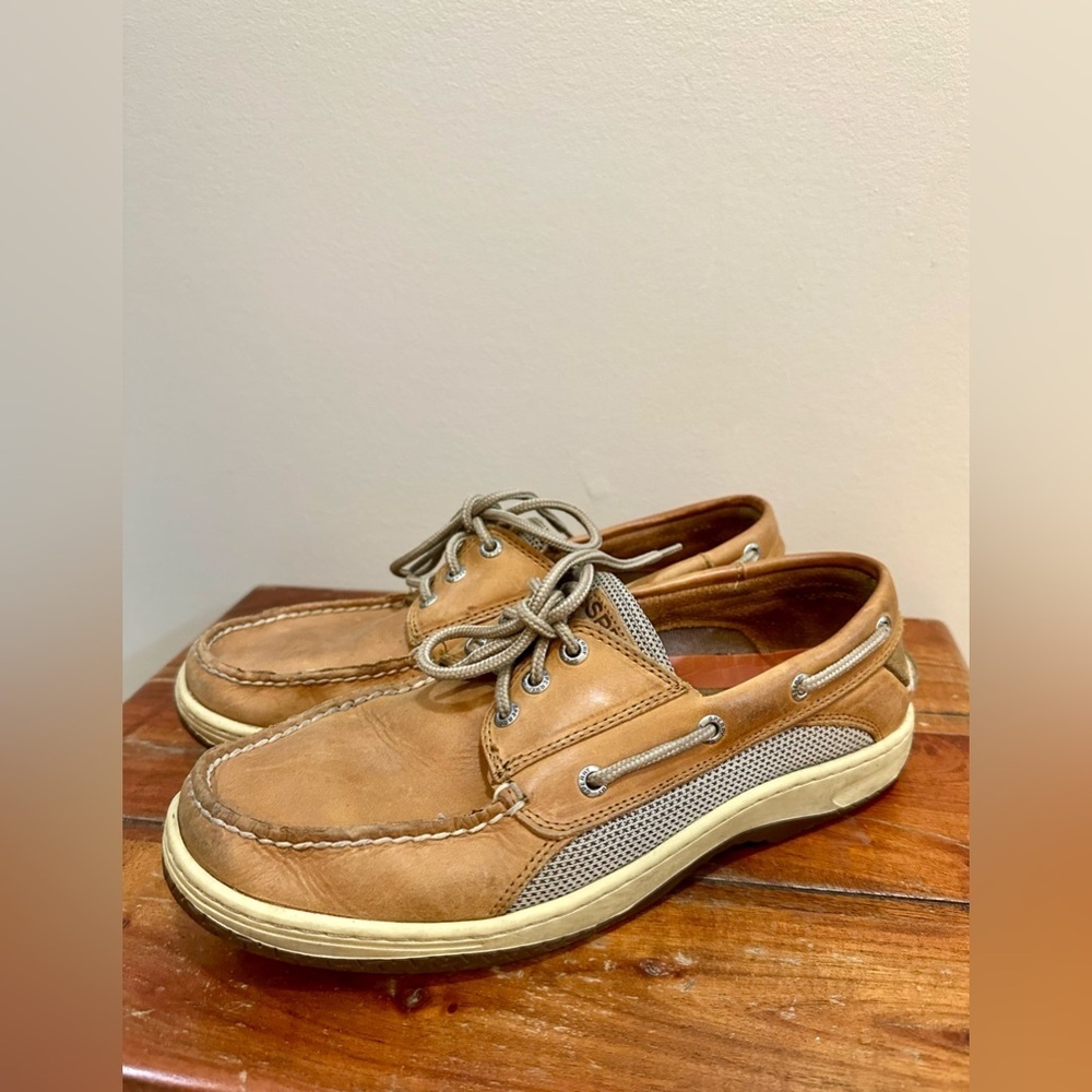 Sperry Billfish Casual Moc Toe Leather Boat Shoes Size 9.5